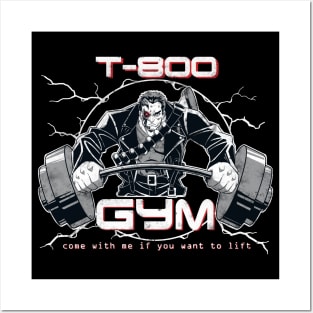 T-800 Gym Posters and Art